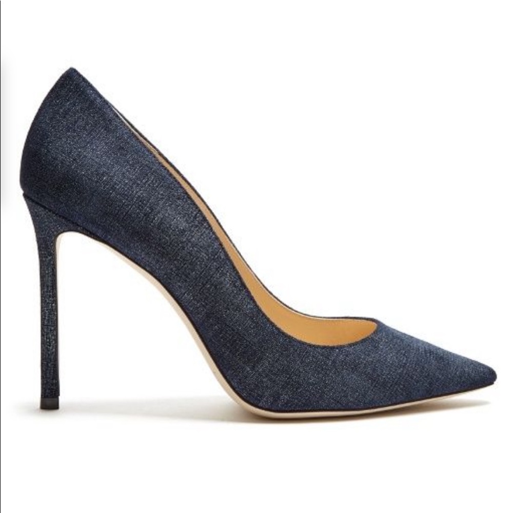 Jimmy Choo Romy Indigo Denim Pump
